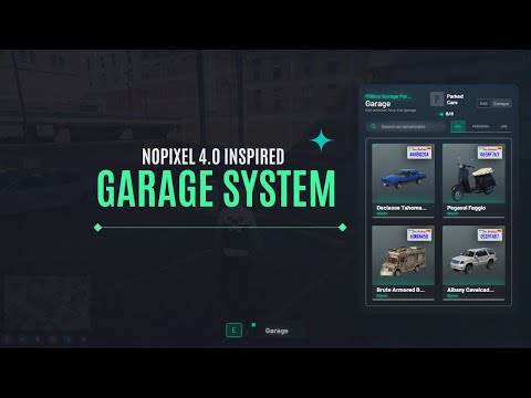 Fivem nopixel garage 4.0 script | Fivem Script