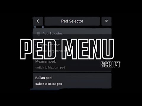 Fivem Ped Menu Script | Qbcore Script  | Fivem script