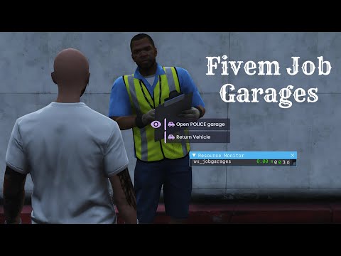 Fivem Job Garages  | Qbcore Script  | Fivem script