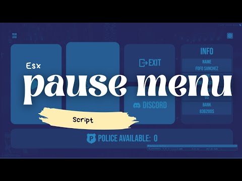 Esx pausemenu Script | Fivem script | Qbcore Script