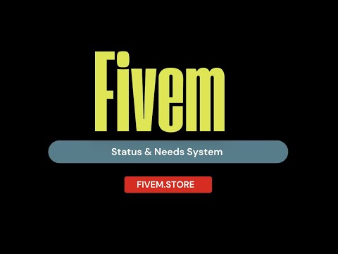 Fivem Status & Needs System  | Exs Script | Qbcore Script