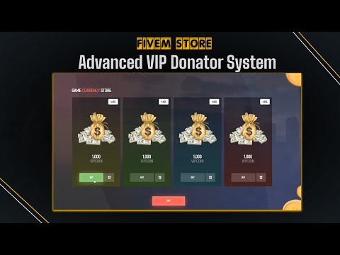 Advanced VIP Donator Coins System - FiveM Donation System | Fivem-Store.com