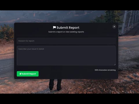 Fivem Report system with nice ui | Esx Script | GTA 5