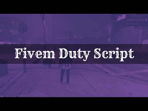 Fivem Duty Script  | Qbcore Script | GTA V