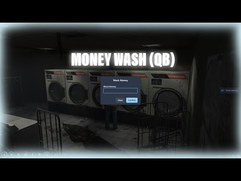 Qb Money wash Script  | Fivem script | Qbcore Script