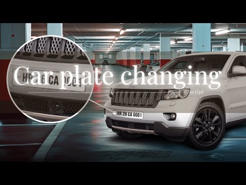 Fivem Car plate changing script Inspired by GTA Online | Fivem Script