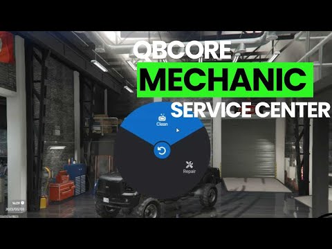 fivem mechanic Service Center System For QBCore Server