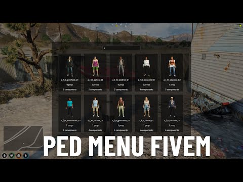 Fivem Ped Menu | QBCore Script | FiveM Scripts