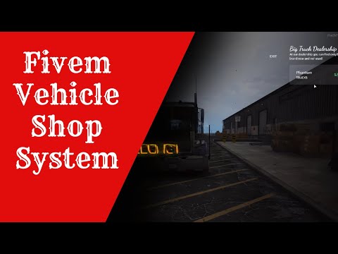 Fivem Vehicle Shop System  | Fivem script