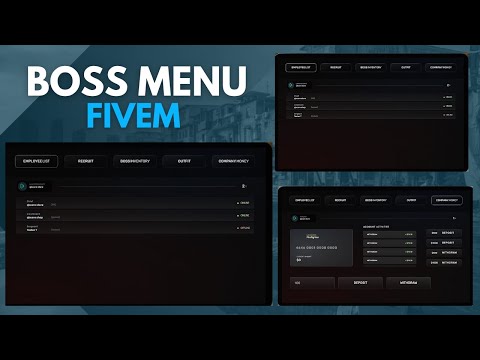 boss menu fivem  | Fivem Store