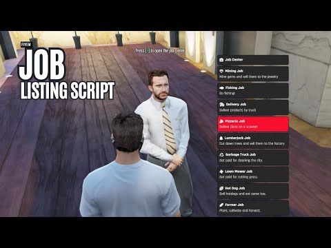 Fivem job listing Script Inspired by GTA Online | Fivem Script