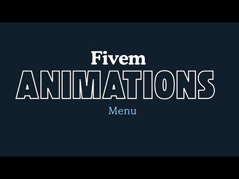 Fivem Animations Menu  | Fivem Script | GTA 5