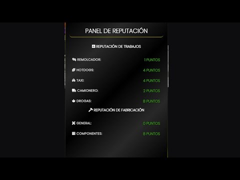 Fivem Job Reputation Dashboard | Fivem Script | GTA 5