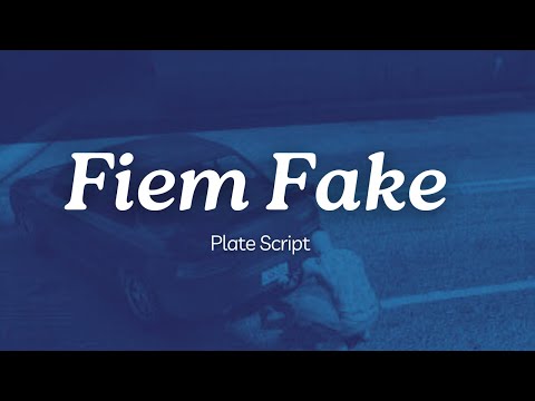 Fivem Fake Plate Scripts  | Fivem Roleplay Scripts | Esx Script