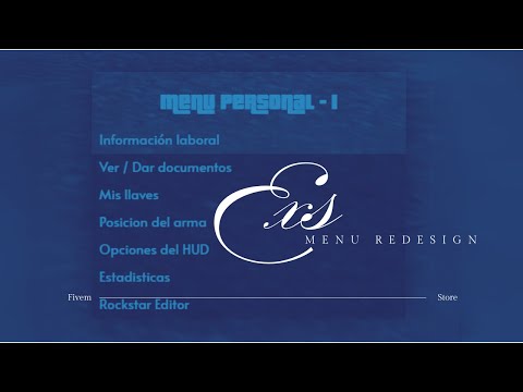 ESX Menu Redesign  | Exs Script  | Fivem Store