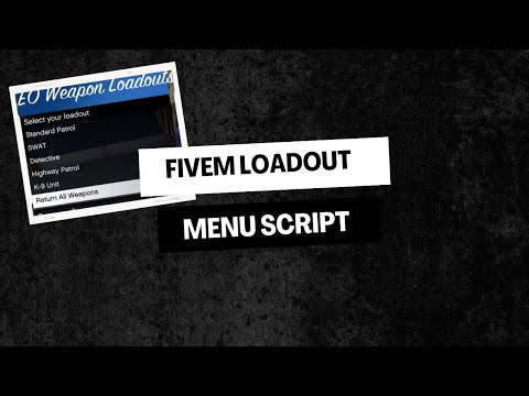 Fivem Loadout Menu Script  | QBCore Script