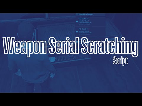 Fivem Weapon Serial Scratching | Qbcore Script  | Fivem script