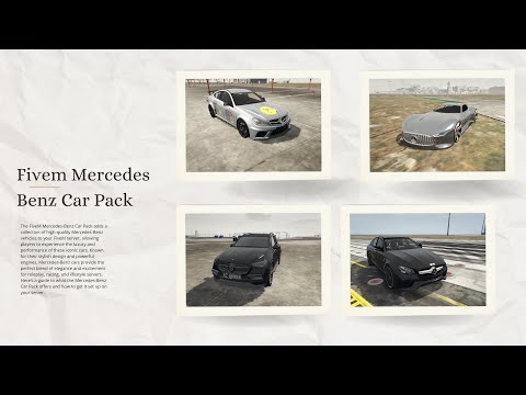 Fivem Mercedes Benz Car Pack