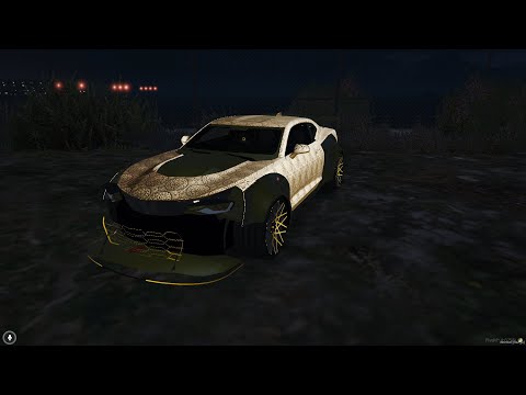 Fivem Chevrolet Camaro ZL1 Widebody Golden | 3D Modal