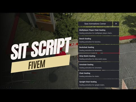 sit script fivem  | QBCore Script | FiveM Scripts