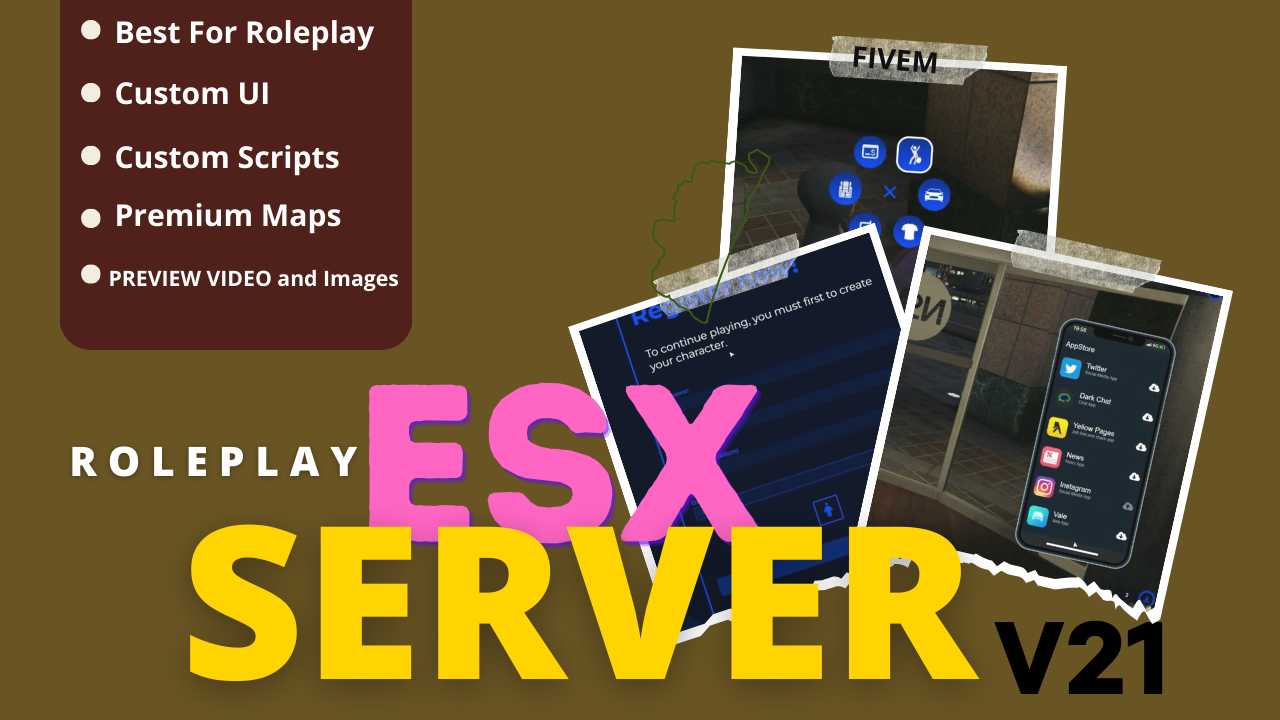 Esx Roleplay Server V8 Fivem Store Fivem Scripts Mods