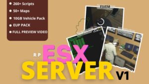 Discover the ultimate Fivem ESX server base with RP, files for download, and templates for sale. Create your custom server with ease and efficiency.