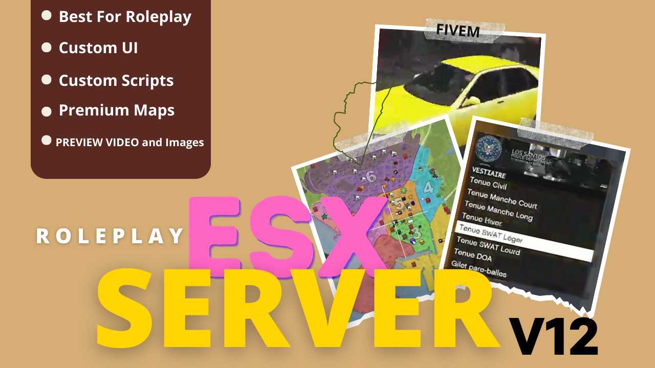 fivem esx server template FiveM Store