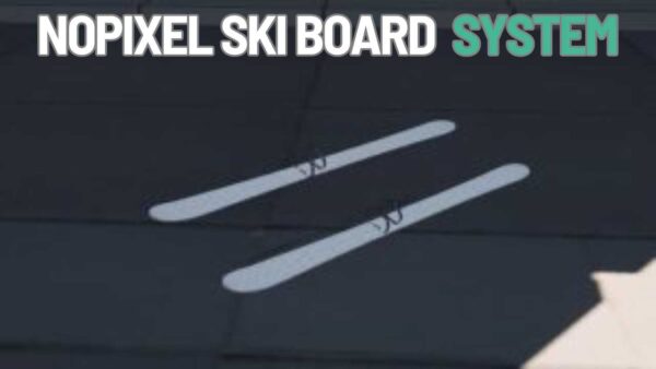 The NoPixel Ski Board System in FiveM allows you to bring the thrill of skiing and snowboarding to the virtual slopes of NoPixel, allowing