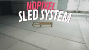 The NoPixel Sled System in FiveM allows you to bring the pleasure of sledding to the virtual slopes of NoPixel, allowing you to experience the excitement