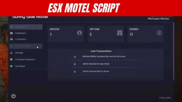 Explore esx motel script and their features, which offer players short-term lodging and rich role-playing experiences in the virtual world