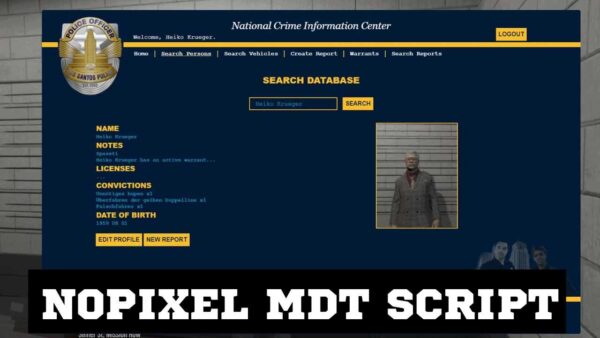 An effective MDT (Mobile Data Terminal) script will improve the functionality of your NoPixel server. Find out how an MDT script can increase