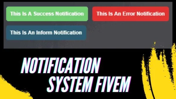 Use a notification system to improve player experience on your FiveM server. Learn how to incorporate and modify notifications, notify players