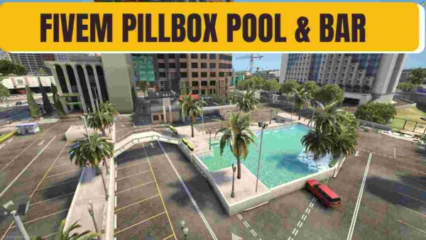 Unwind in style at the Fivem Pillbox Pool Bar. Experience the ultimate in relaxation and refreshment as you lounge by the poolside, sipping on handcrafted