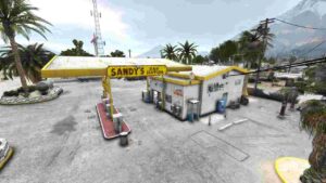 Discover immersive Sandy Shores Gas Station MLO experiences with scripts, MLO designs, and simulators. Own your player-operated station with unique props