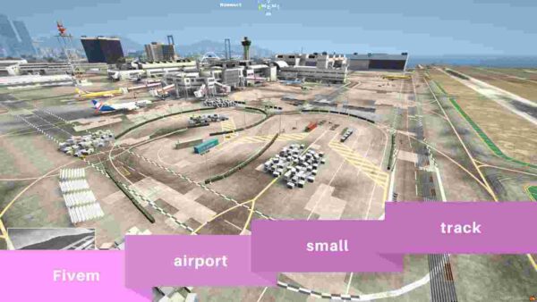 Dive into the adrenaline-pumping world of racing with Fivem Airport Small Track. Experience high-speed thrills, challenging turns