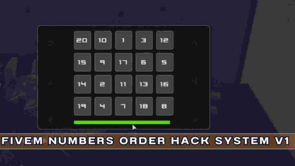 Welcome to the cutting-edge world of Fivem Numbers Order Hack System V1, where creativity meets innovation to transform server dynamics. In this article, we delve into the functionality, customization options, and benefits of implementing this revolutionary system, providing insights and strategies to optimize player engagement and immersion. Explore the dynamic puzzle design capabilities of Fivem Numbers Order Hack System V1, including randomized sequences, variable difficulty levels, and interactive elements that challenge players' problem-solving skills and strategic thinking.