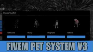 Discover the next level of immersion with the FiveM Pet System V3. From interactive companionship to personalized customization options, explore