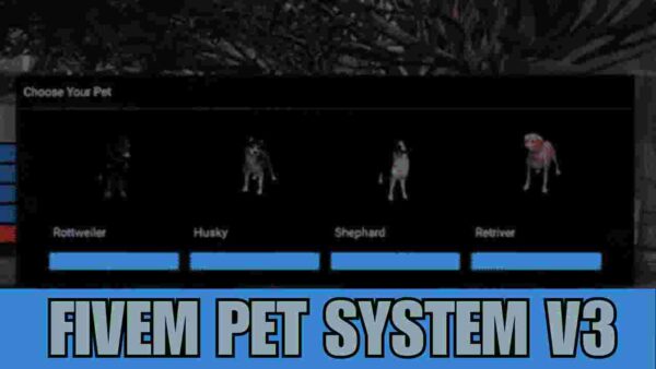 Discover the next level of immersion with the FiveM Pet System V3. From interactive companionship to personalized customization options, explore