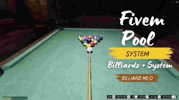 FiveM server with the ultimate Pool System, Billiards System, and Billiard MLO. Dive into immersive gameplay, realistic physics, and customizable features