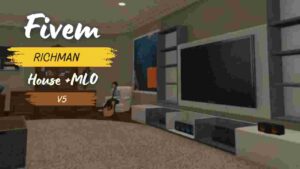 Fivem Richman House MLO V5 is a meticulously crafted virtual property located within the prestigious Richman district of the Fivem game world.