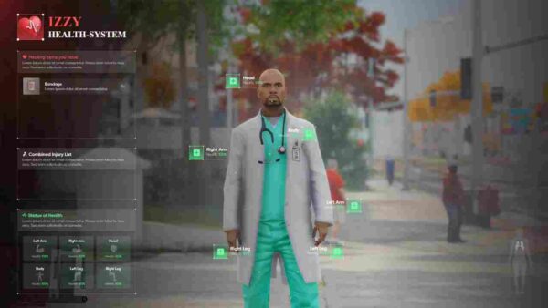 The FiveM Advanced Health System V2 transforms your role-playing server with its realistic health management and interactive features.