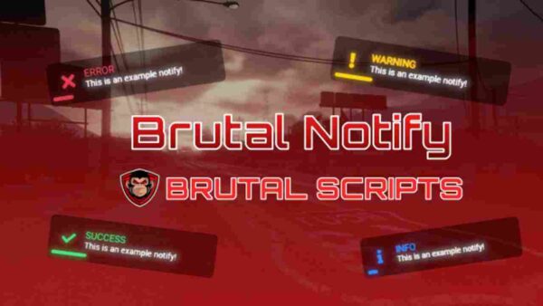 The Fivem Brutal Notify mod is a powerful tool for enhancing immersion, realism, and intensity in GTA V gameplay. With its immersive notifications