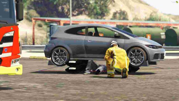 The Fivem Vehicle Rescue mod offers players a realistic and immersive gameplay experience that allows them to conduct vehicle extrications