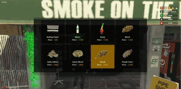 The Fivem Weed Usable System offers an exciting new way for players to engage with cannabis in GTA V, adding depth, realism