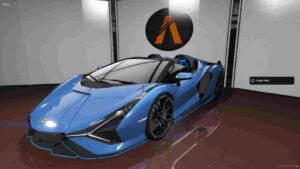 The Fivem Lamborghini Sian Roadster car is a masterpiece of speed, elegance, and innovation. Its striking design, powerful performance,