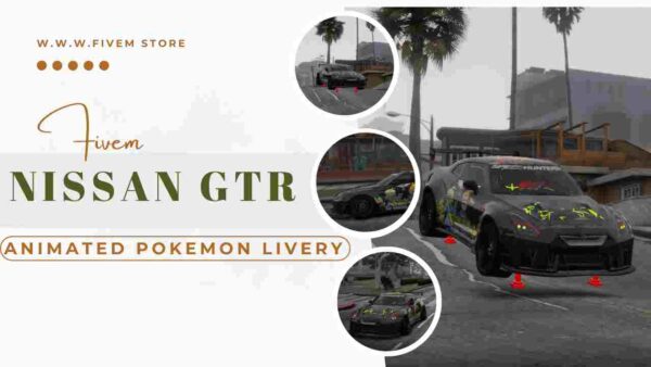  the Fivem Nissan GTR Animated Pokemon Livery Car mod is a must-have for any gamer who loves cars and Pokemon. Its unique features, easy installation