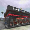 Burgershot MLO is a detailed and interactive map extension for FiveM, offering a realistic diner environment that enhances roleplay experiences.