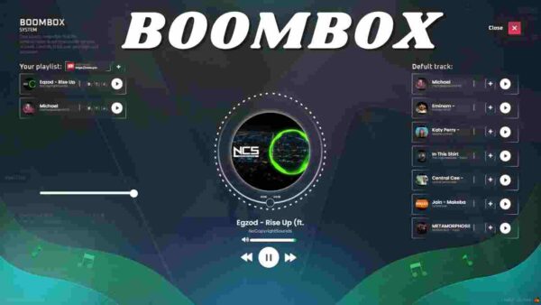 FiveM Boombox scripts provide a dynamic and engaging audio experience, enhancing role-playing scenarios and community events