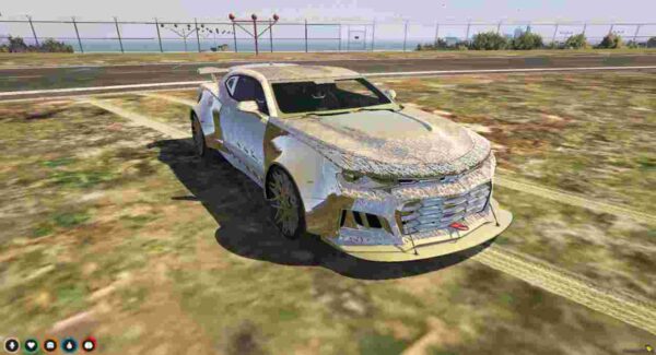 Transform your Fivem experience with the Chevrolet Camaro ZL1 Widebody Golden. Embrace fierce style and unmatched performance on every drive!