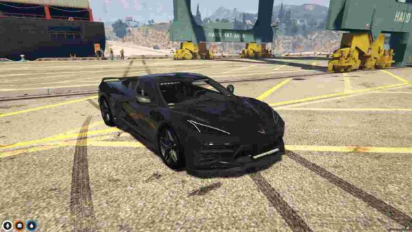 Discover the thrilling speed and fierce style of the Chevrolet Corvette Eerie Black in FiveM. Dominate the streets with unmatched power and sleek design.